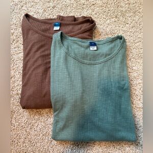 Old Navy Shirt Bundle in Green and Brown